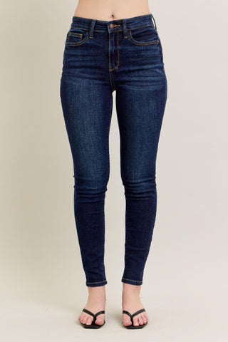 JUDY BLUE HIGH-WAIST SKINNY WITH HANDSANDING