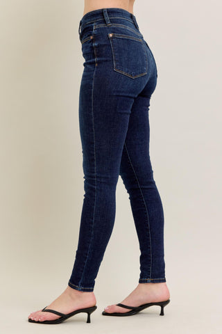 JUDY BLUE HIGH-WAIST SKINNY WITH HANDSANDING