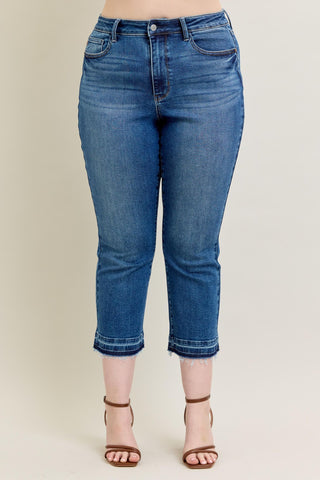 Judy Blue Vintage Wash Release Hem Kick Flare