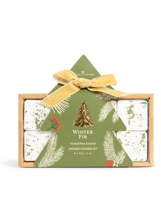 Winter Fir Shower Steamer Set – Frosted Pine Scented (Set of 8)