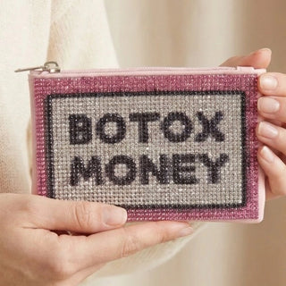 Sparkly Botox Money Coin Purse