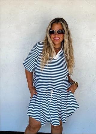 Blue Harbor Stripe Top|4868
