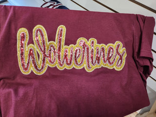 Wolverines Sequin Tshirt|3550