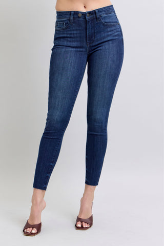 Judy Blue MR Skinny w Raw Hem