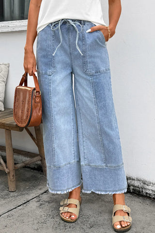 The Easy Days Drawstring Denim Pants