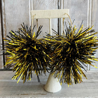 Saints Pom-Pom Earrings