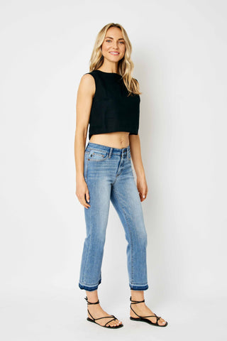 Judy Blue Release Hem Cropped Bootcut