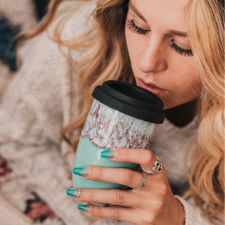 Nebula Ceramic Travel Mug – 12oz with Lid & Sleeve