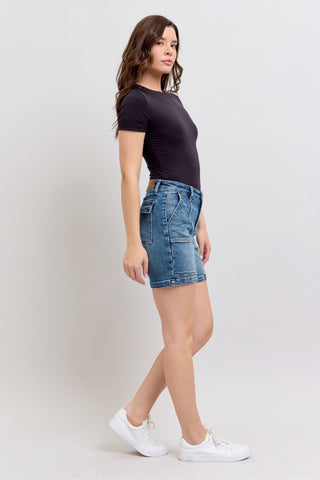 Judy Blue Utility Mid Length Shorts