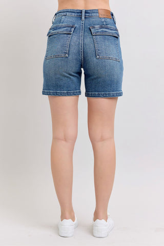 Judy Blue Utility Mid Length Shorts