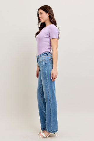 Judy Blue HW Trouser Straight Fit