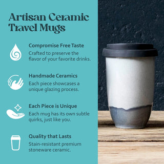 Pluto Ceramic Travel Cup 12oz