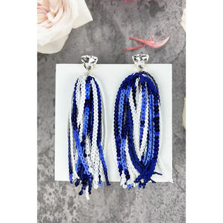 Game Day Shinny Drop Sports Sequins Post Earrings