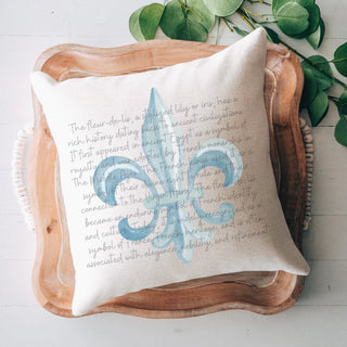 Fleur de Lis Definition Pillow