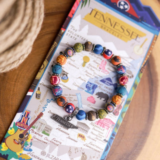 Tennessee Handmade Clay Bracelet – Volunteer State Pride