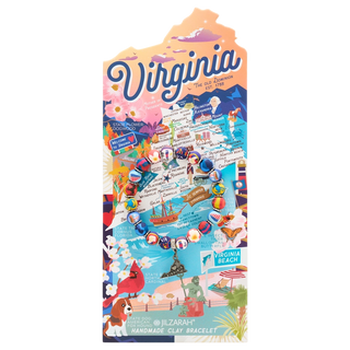 Virginia Handmade Clay Bracelet – Old Dominion Places We Love