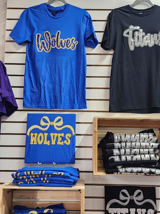 Wolves Sequin Tshirt