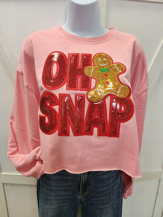 Oh Snap Cropped Sweatshirt
