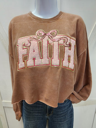 FAITH Cropped Sweatshirt