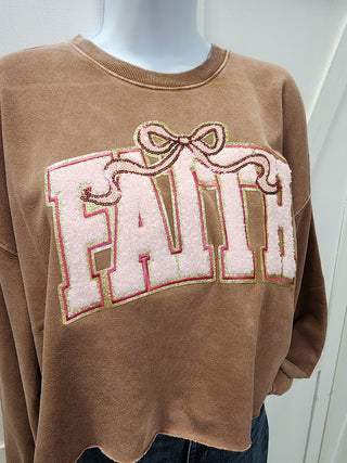 FAITH Cropped Sweatshirt