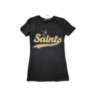 Saints Black Tee MJ