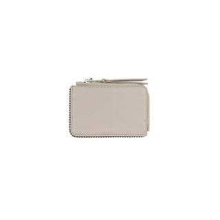 Taupe Zip Card Wallet