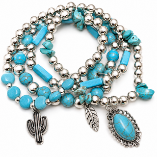 Cactus 4-Piece Bracelet Set