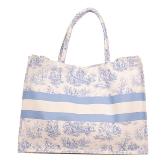 Eden Toile Classic Tote White/Blue