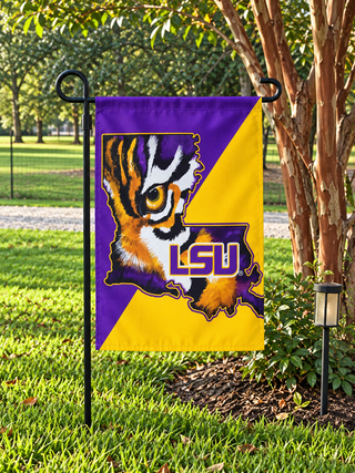 LSU Eye of the Tiger Garden Flag – Double Sided, 13" x 18"