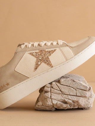 Liberty Glitter Star Sneaker | Vegan Leather Sneaker