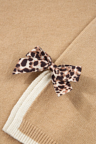 Leopard Bow Sweater
