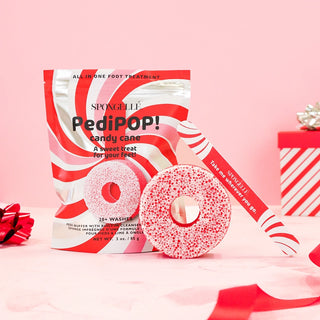 Candy Cane Holiday PediPOP! Body Wash Infused Pedi Buffer®