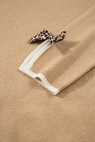 Leopard Bow Sweater