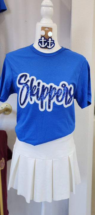 Skippers - Real Sequins Short Sleeve Game Day School Spirit Wear
