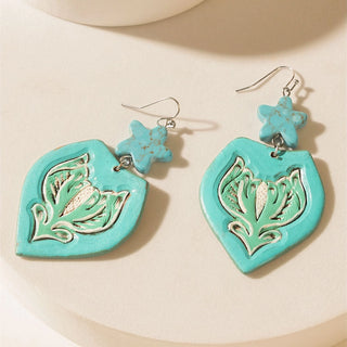 Myra Star of Sedona Dark Ember Western Earrings