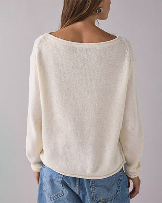 Boat Neck Cozy Sweater
