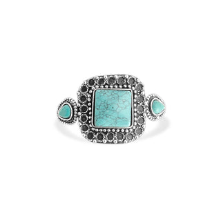 Antique-Inspired Turquoise Cuff Bracelet