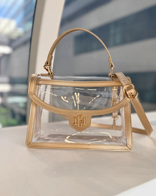Morgan Clear Bag – Gold