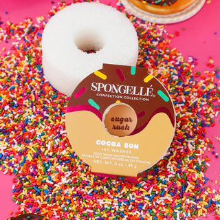 Spongellé Cocoa Bon Body Wash Infused Buffer | Confection Collection