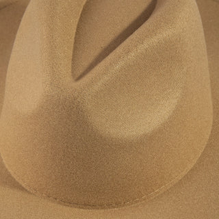 Structured Wide Brim Classic Fedora Hat