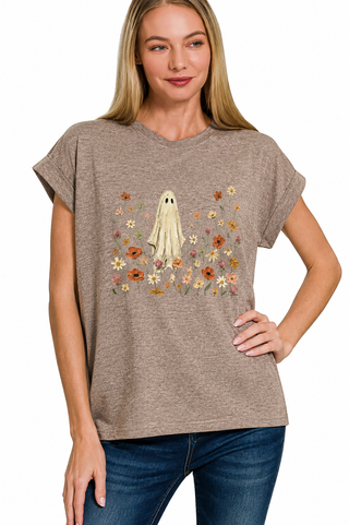 Floral Ghost Graphic Tee