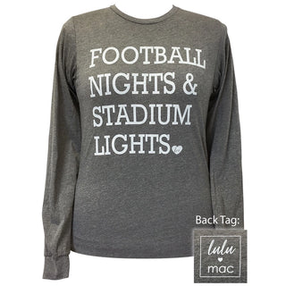 Football Nights & Stadium Lights Long Sleeve Tee – Lulu Mac
