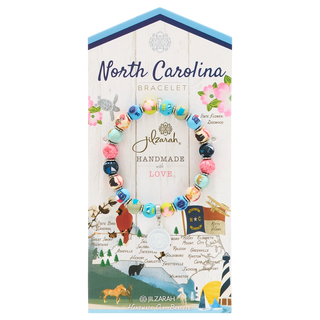 North Carolina Handmade Clay Bracelet