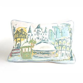 NOLA Skyline Decorative Throw Pillow