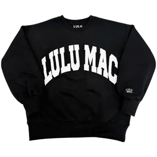 LULU Mac Sweatshirt – Black/White Puff