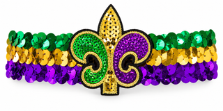 Mardi Gras Garter- Fleur di Lis