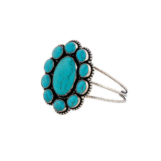 Southwest Turquoise-Tone Cabochon Bracelet