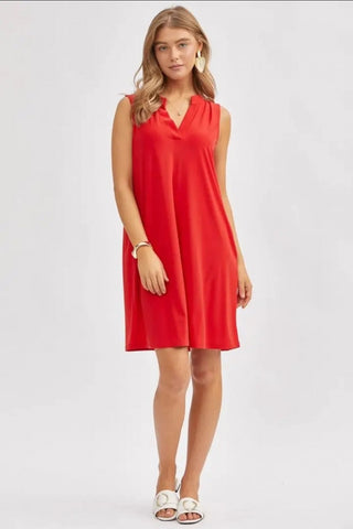 Elegant Red Dress|5016