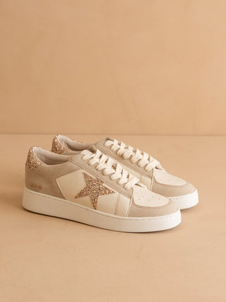 Liberty Glitter Star Sneaker | Vegan Leather Sneaker