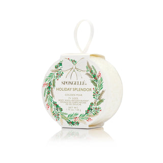 Spongellé Holiday Splendor Golden Pear Body Wash Infused Buffer